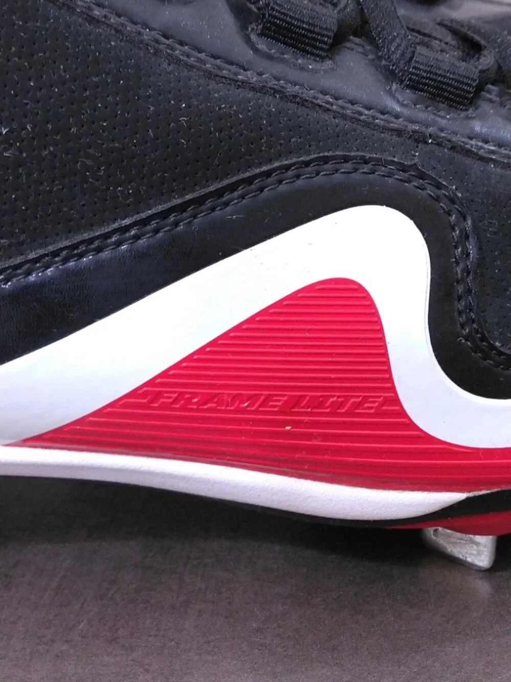 NIKE SLASHER FRAME LITE Baseball Cleats Mens SIZE 13 414990-016 Metal LOW TOP